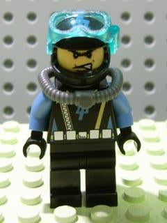 LEGO Minifigure-Aquaraider Driver 2-Aquazone / Aquaraiders II-AQU016-Creative Brick Builders
